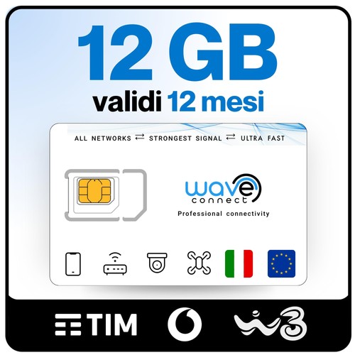 Wave connect sim solo dati - sim,