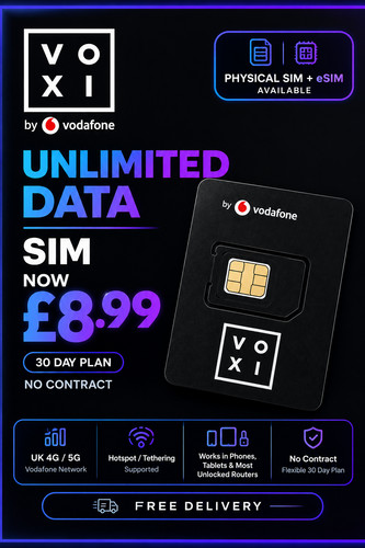 Voxi unlimited data - data, sim